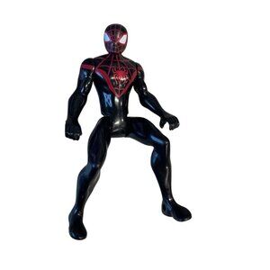 Spider-Man Miles Morales Action Figure Black & Red Collectible Toy 3.5 Inch